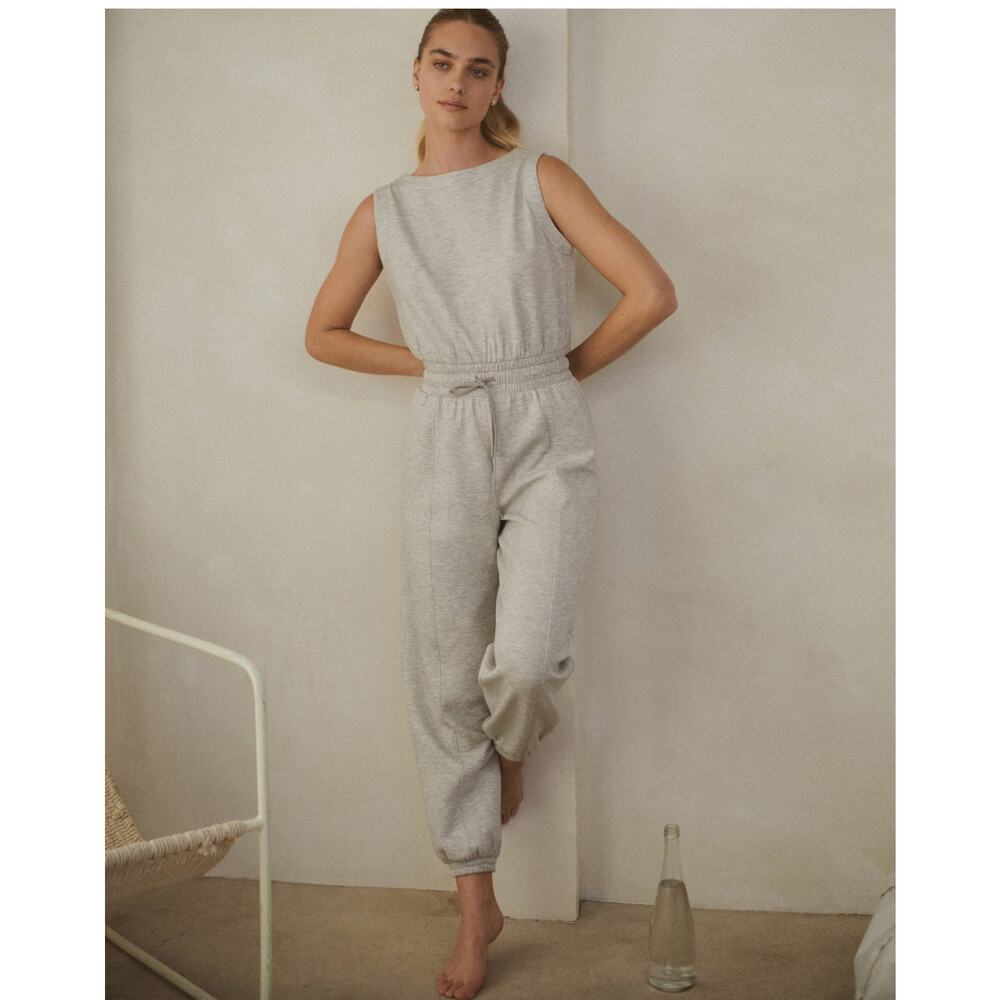 YPB neoKnit Jumpsuit Jogger Heather Gray XL NWT